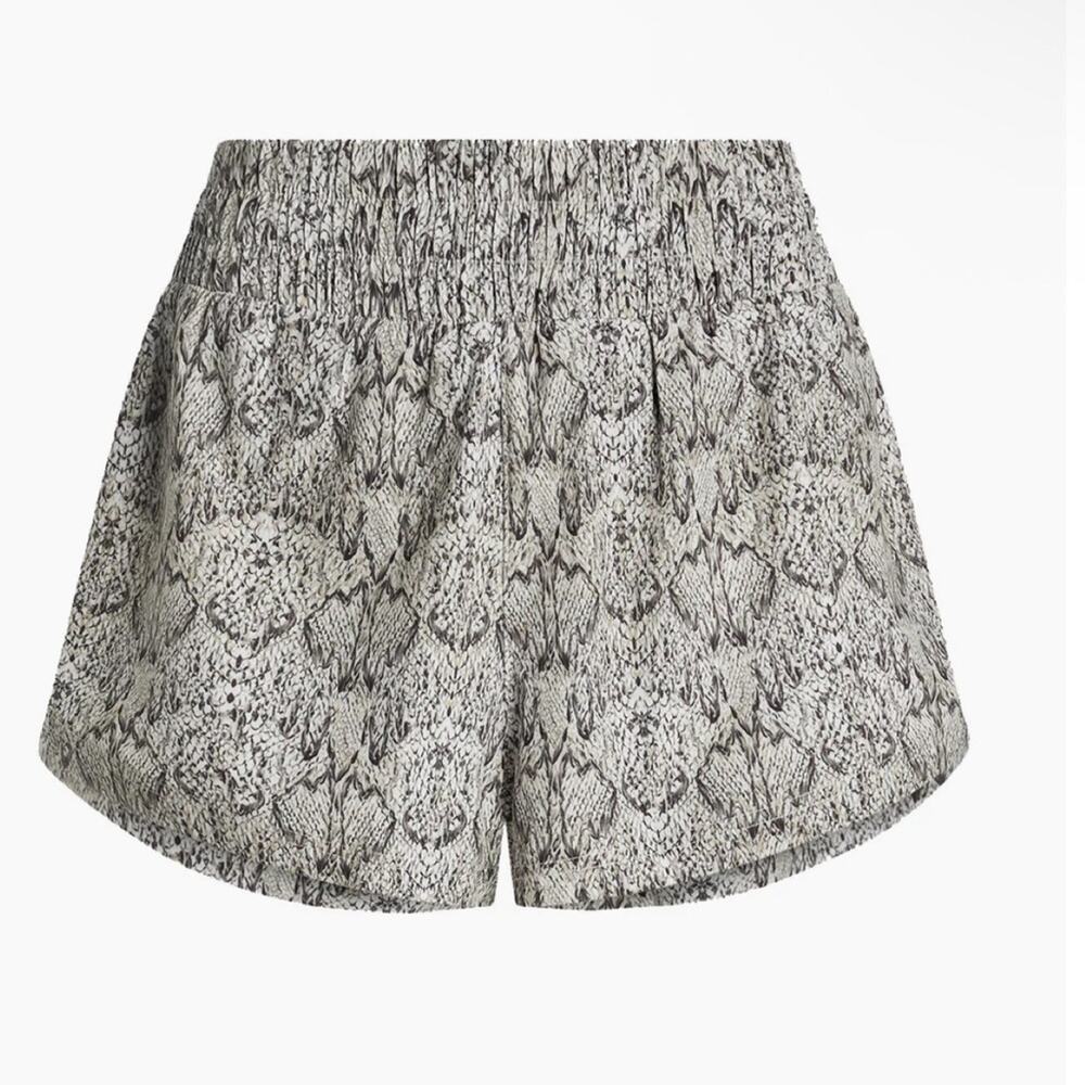 Varley Kallin Mirrored Snakeskin Shorts